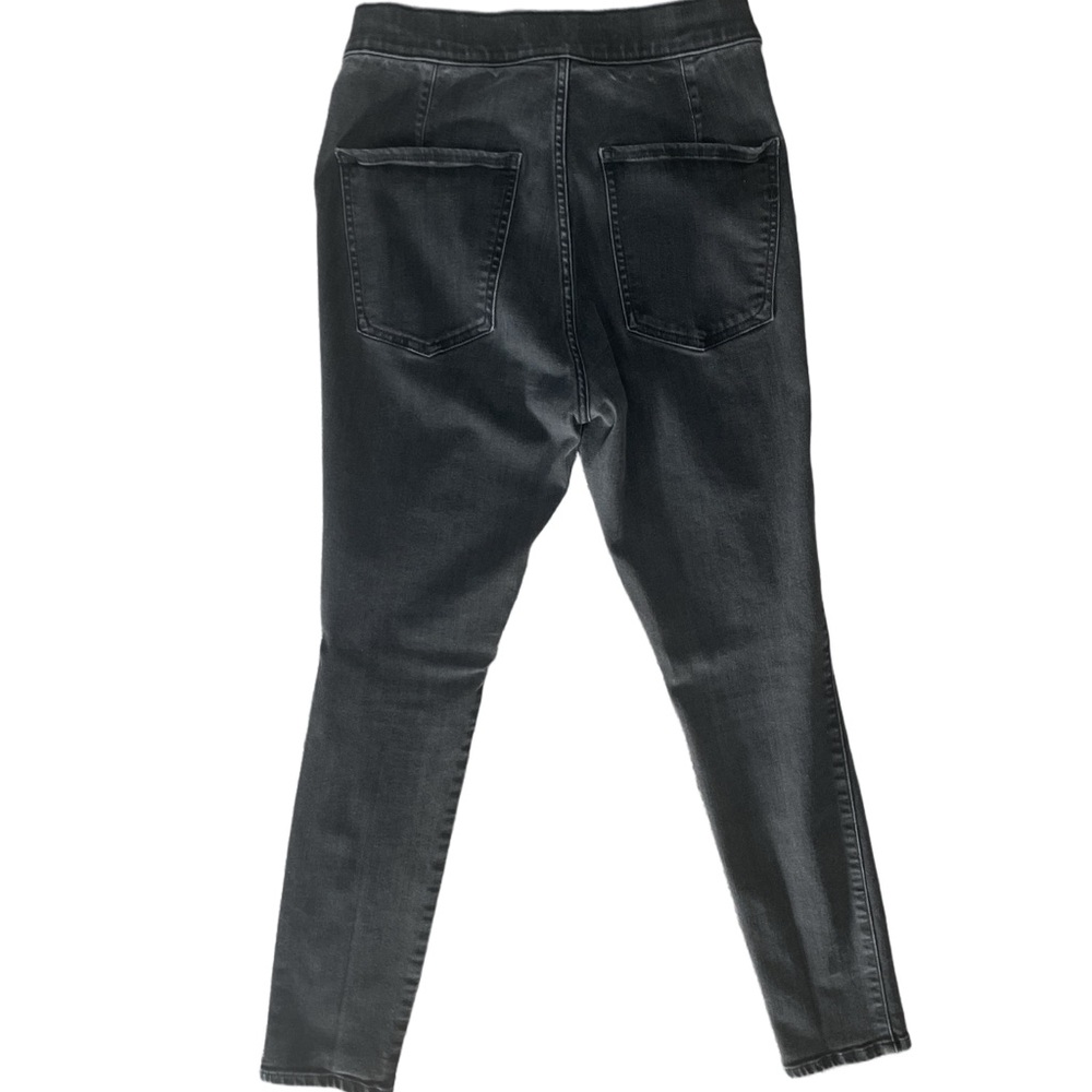 Express Hyper Stretch Super High Rise Denim Legging Jeans - Black Rinse - Picture 2 of 5